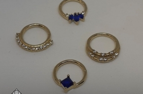 חישוקי קליקר זהב 14 קראט